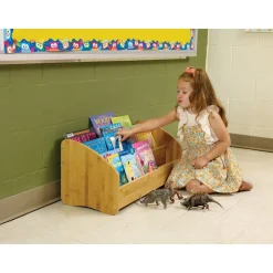 Bamboo Book Display Rack