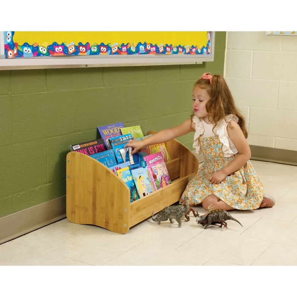 Bamboo Book Display Rack
