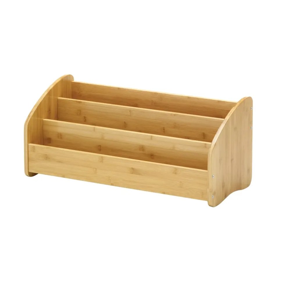 Bamboo Book Display Rack