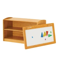 Bamboo Hide-away Shelf w/ Removable Whiteboard