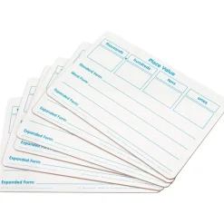 Basic Place Value Dry Erase Boards - 6 boards