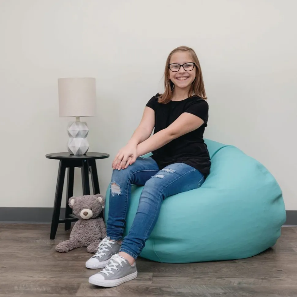 35" Bean Bag - Aqua
