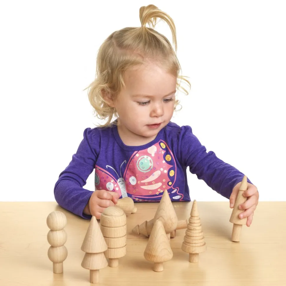 Beechwood Trees Set - Set of 10