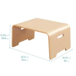 Bentwood Lap Desk - Portable Wooden Floor Desk for Flexible Learning