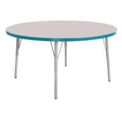 Berries® 36"Dia. Round Activity Table, 15" - 24" Leg Height - Teal
