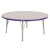 Berries® 36"Dia. Round Activity Table, 24" - 31" Leg Height - Purple