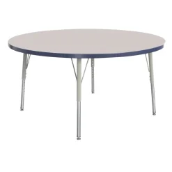 Berries® 36"Dia. Round Activity Table, 24" - 31" Leg Height - Navy
