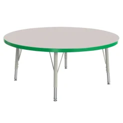 Berries® 36"Dia. Round Activity Table, 15" - 24" Leg Height - Green