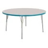 Berries® 36"Dia. Round Activity Table, 24" - 31" Leg Height - Teal