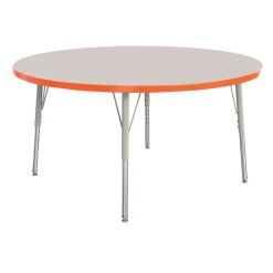 Berries® 36"Dia. Round Activity Table, 15" - 24" Leg Height - Orange