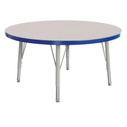 Berries® 36"Dia. Round Activity Table, 24" - 31" Leg Height - Blue