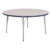 Berries® 42"Dia. Round Activity Table, 15" - 24" Leg Height - Navy