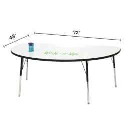 Berries Kidney Dry Erase Table 72" By 48"