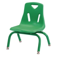 Berries® Single 8" Stacking Chair with Matching Legs - Green