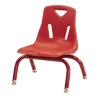 Berries® Single 8" Stacking Chair with Matching Legs - Red