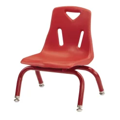 Berries® Single 8" Stacking Chair with Matching Legs - Red