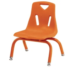 Berries® Single 8" Stacking Chair with Matching Legs - Orange