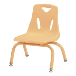 Berries® Single 8" Stacking Chair with Matching Legs - Camel