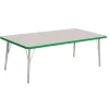 Berries® 30" x 60" Rectangle Activity Table, 15" - 24" Leg Height - Green