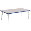 Berries® 30" x 48" Rectangle Activity Table, 15" - 24" Leg Height - Blue