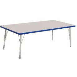 Berries® 30" x 48" Rectangle Activity Table, 15" - 24" Leg Height - Blue