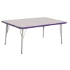 Berries® 30" x 48" Rectangle Activity Table, 24" - 31" Leg Height - Purple