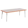 Berries® 30" x 72" Rectangle Activity Table, 24" - 31" Leg Height - Orange