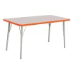 Berries® 30" x 48" Rectangle Activity Table, 15" - 24" Leg Height - Orange