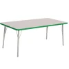 Berries® 30" x 60" Rectangle Activity Table, 24" - 31" Leg Height - Green
