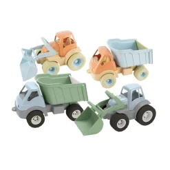 Bio Bulldozer and Dump Truck 4 Pack