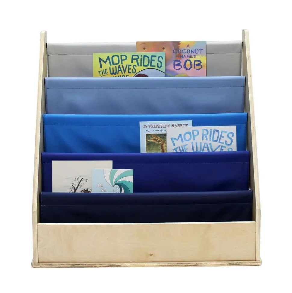 Birch Sling Book Display - Navy/Powder Blue