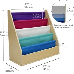 Birch Sling Book Display - Parfait