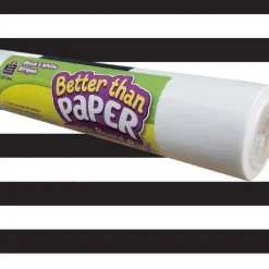 Black And White Stripes Better Than Paper - 1 roll of fabric