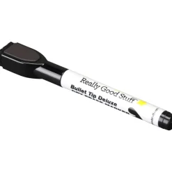 Black Bullet Tip Deluxe Dry Erase Markers - 12 markers