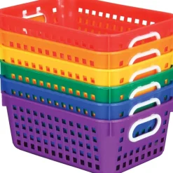 Black 27-Slot Mail And Supplies Center With 27 Trays, 6 Cubbies, And Baskets Grouping - 1 mail center, 27 trays, 6 baskets