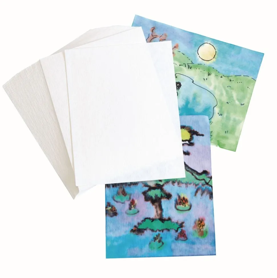 Blot Diffusing Watercolor Paper - Set of 40 Paper Sheets