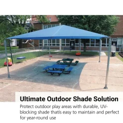 Blue Stand Alone Shade Structure - 18 X 20