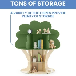 Book Tree Shelf Storage