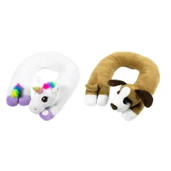Bouncy Band® Puppy & Unicorn Sensory Vibrating Neck Pillows - 2 Pack