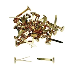 1" Brass Plated Paper Fasteners - 100 Pieces