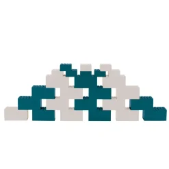 Building Blocks Blue / Grey 26 Pieces