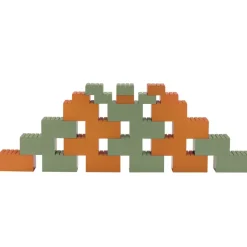 Building Blocks Orange and Green 26 Pieces