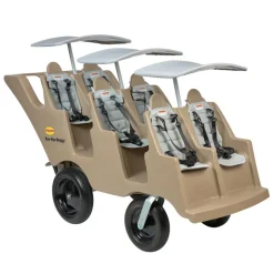 Bye Bye Buggy - 6 Passenger Tan/Gray w Canopies