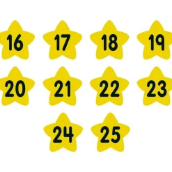 Carpet Mark-Its Move And Groove! Numbers Through 25 Task Cards Kit - 26 carpet spots, 20 task cards