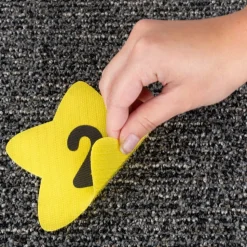 Carpet Mark-Its Move And Groove! Numbers Through 25 Task Cards Kit - 26 carpet spots, 20 task cards