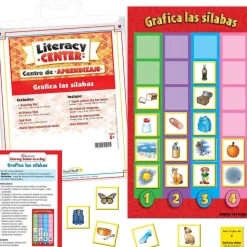 Centro de aprendizaje Grafica Las Silabas (Spanish Graph The Syllables)