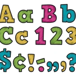 Chalkboard Brights Bold Block 4" Letters - 230 pieces