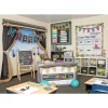 Chalkboard Brights Pennants Welcome Bulletin Board Display - 48 pieces