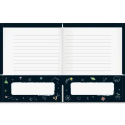 Chalkboard Motif Homework Folders - 12 folders