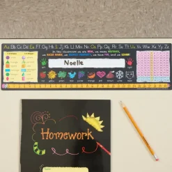 Chalkboard-Style Grades K-2 Self-Adhesive Deluxe Plastic Desktop Helpers™ - Set Of 24